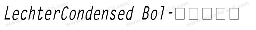 LechterCondensed Bol字体转换
